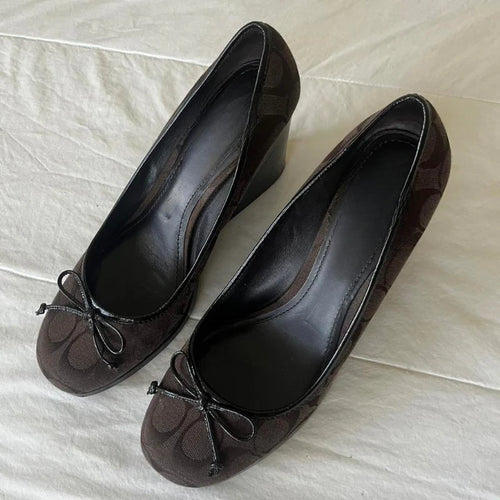 Vintage Monogram Wedges