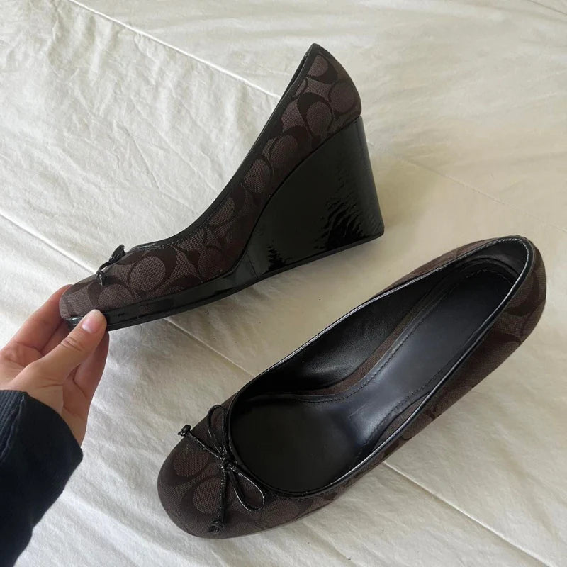 Vintage Monogram Wedges